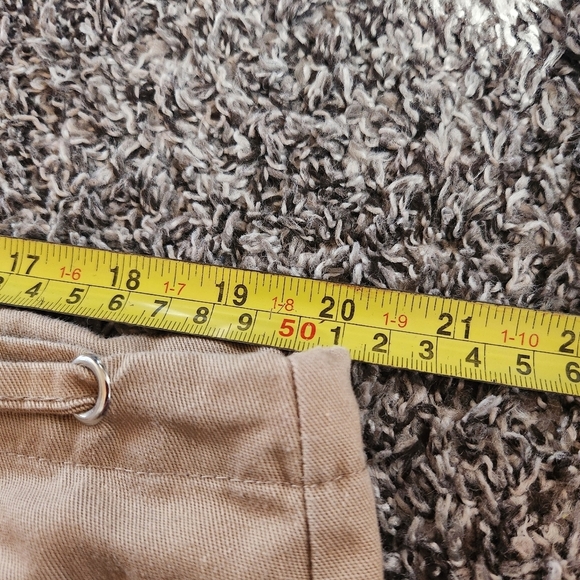 PrettyLittleThing Womens Drawstring Wide Leg Baggy Khaki Cargos Size 10 - Picture 10 of 16